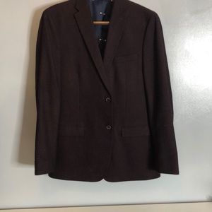 Tommy Hilfiger Wool Burgundy Sport Coat